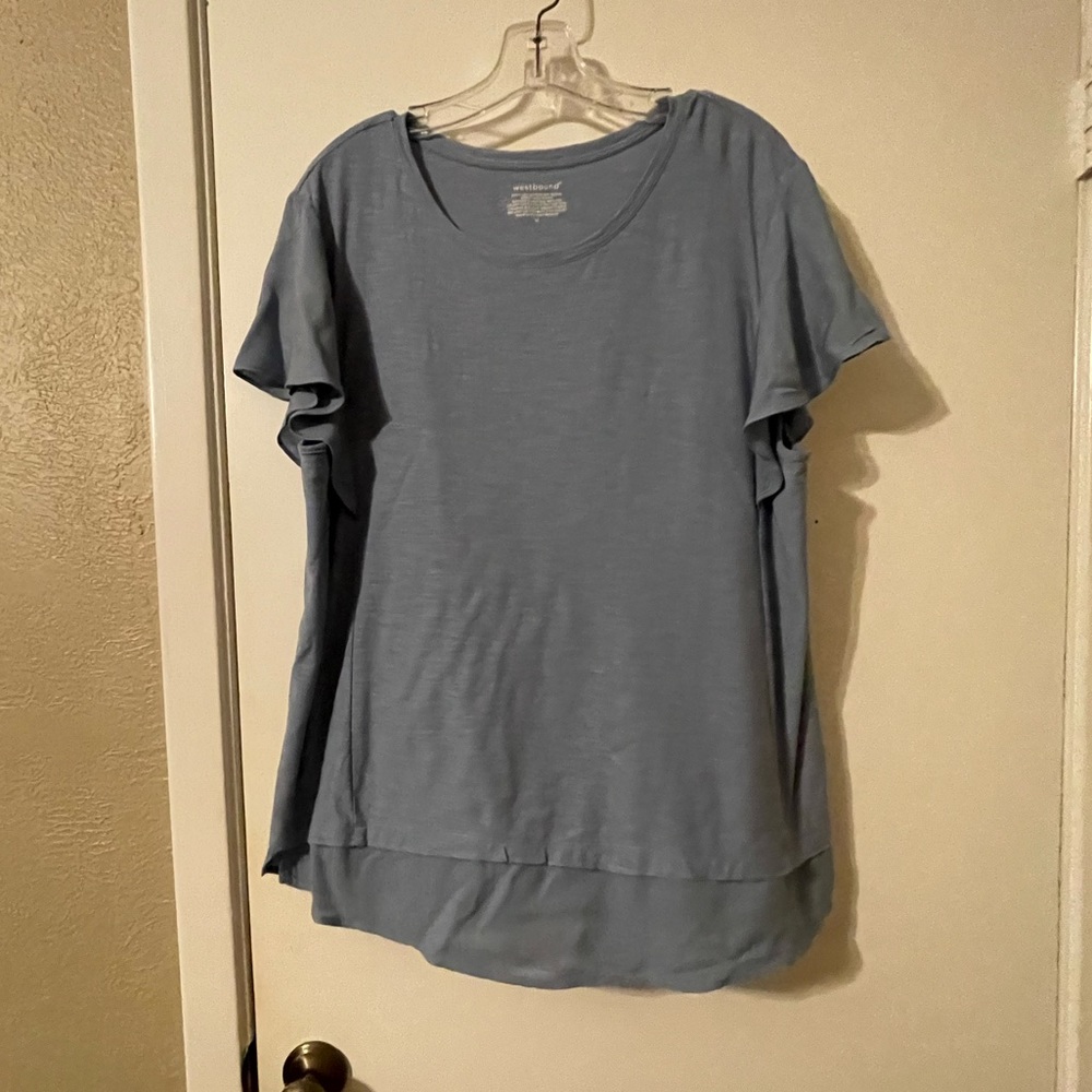 Westbound flutter sleeve top